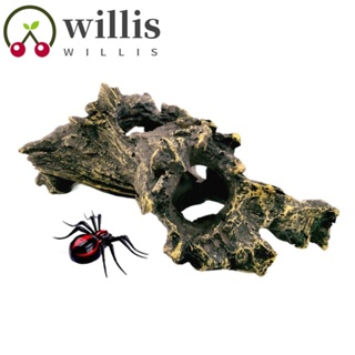 Willis ถ้ําเต่าเรซิ่น กันการสึกหรอ อุปกรณ์เสริม สําหรับตกแต่งตู้ปลา