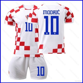 เสื้อกีฬาแขนสั้น ลายทีมชาติฟุตบอล Croatia BS1 22-23 ชุด 2 ชิ้น ต่อชุด SB1