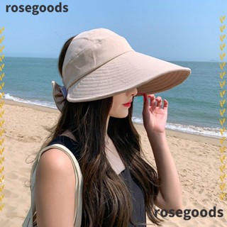 Rosegoods1 หมวกบังแดดเปล่า ขนาดใหญ่ เหมาะกับฤดูร้อน สําหรับผู้หญิง