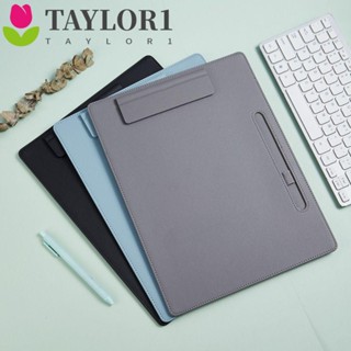 Taylor1 แฟ้มกระดาษโน๊ต แบบหนัง เรียบง่าย สําหรับใส่เครื่องเขียน แท็บเล็ต