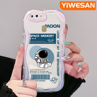 เคสโทรศัพท์มือถือแบบนิ่ม ใส ลายนักบินอวกาศ อวกาศ สีสันสดใส สําหรับ OPPO A12 A12s A5s A7 A11K