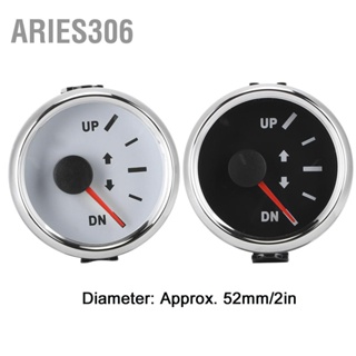 Aries306 52mm 2in UP DN เรือ Trim Gauge 0-190ohm สัญญาณ Tilt Indicator Red Backlight