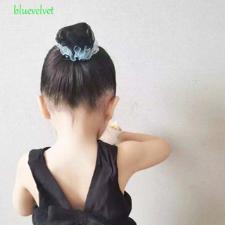 Bluevelvet มุ้งบัลเล่ต์บันไดผม ลูกไม้ หรูหรา ยืดหยุ่น กลวง ปรับได้ หางม้า