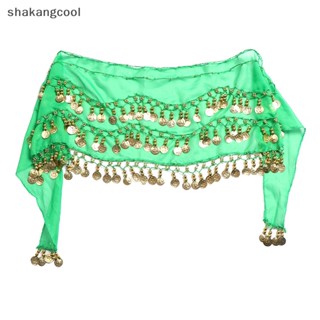 Shakangcool สายโซ่คาดเอว ผ้าชีฟอง ประดับพู่ สีทอง สไตล์อินเดีย เซ็กซี่ สําหรับผู้หญิง เต้นรํา หน้าท้อง เต้นรํา