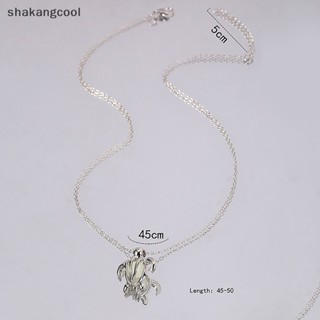 Shakangcool สร้อยคอโซ่ จี้รูปเต่า เรืองแสงในที่มืด 3 สี สีเงิน เครื่องประดับแฟชั่น สําหรับผู้หญิง SGL