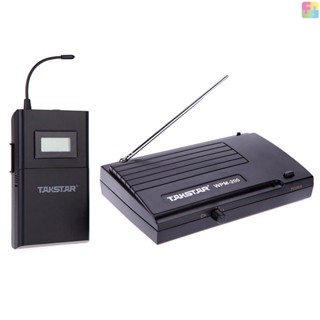 [พร้อมส่ง] Takstar WPM-200 UHF ชุดหูฟังสเตอริโอไร้สาย หน้าจอ LCD 6 ช่องทาง ระยะ 50 เมตร