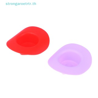 Strongaroetrtr หมวกคาวบอย พลาสติก สีม่วง แดง 10 ชิ้น