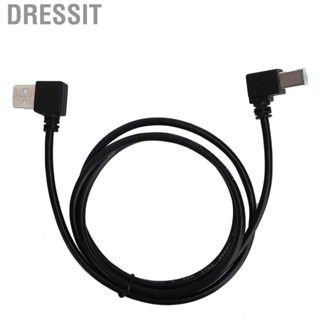 Dressit USB2.0A Right Bend Male To USB Printers Cable Scanners Cord