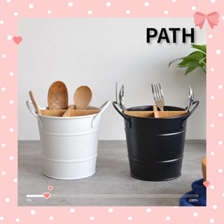 Path ชั้นวางช้อนส้อม ตะเกียบ แบบไม้ สเตนเลส สําหรับจัดระเบียบ