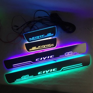 แผ่นกันรอยประตู led สําหรับ Honda CIVIC