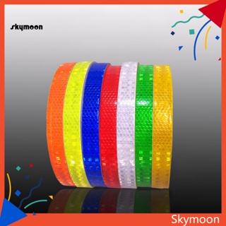 Skym* สติกเกอร์เทปสะท้อนแสง ลายการ์ตูนตาราง สีคริสตัล สําหรับตกแต่งรถยนต์ รถจักรยานยนต์ 8 เมตร