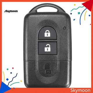 Skym* เคสรีโมตกุญแจ 2 ปุ่ม สําหรับ N-issan Micra Xtrail Qashqai Juke