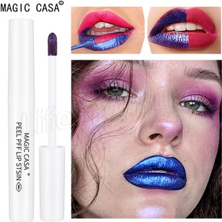 Magic CASA ลิปกลอส กันน้ํา ติดทนนาน / ลิปกลอส สีเปล่า ฉีกได้ / ลิปสติกกํามะหยี่ เนื้อแมตต์ สีแดง เซ็กซี่ / ลิปทินท์ ไม่ติดถ้วย ให้ความชุ่มชื้น / เครื่องสําอางแต่งหน้า