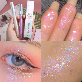 Super flash liquid eye shadow liquid sparkling lying silkworm pen brightening eye shadow plate high pearl lasting sequins glitter water eye shadow