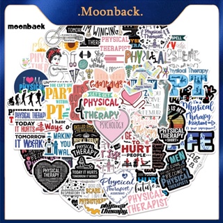 &lt;moonback&gt; สติกเกอร์ไวนิล ขนาดเล็ก ติดทนนาน สําหรับติดตกแต่งกระเป๋าเดินทาง 50 ชิ้น ต่อชุด