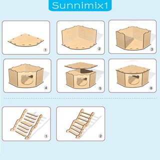 [Sunnimix1] ของเล่นบันไดไม้ ขนาดเล็ก เพื่อการเรียนรู้ สําหรับเด็กผู้ชาย และเด็กผู้หญิง 4 5 6 7 8