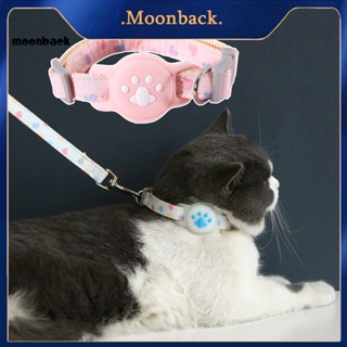 &lt;moonback&gt; ปลอกคอสัตว์เลี้ยง ผ้าฝ้ายโพลีเอสเตอร์ เรืองแสงในที่มืด สําหรับสุนัข 1 ชุด