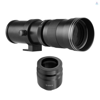 [T&amp;L] เลนส์ซูมกล้อง MF Super Telephoto F/8.3-16 เมาท์ T2 420-800 มม. พร้อมแหวนอะแดปเตอร์เมาท์ RF เกลียว 1/4 แบบเปลี่ยน สําหรับกล้องเมาท์ RF EOS R R3 R5 R5C R6 RP