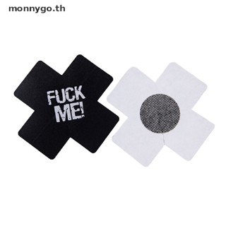 Monnygo เครื่องประดับร่างกาย จุกนมผู้หญิง er cross nipple cover white rose จุกนมสีดํา rin TH