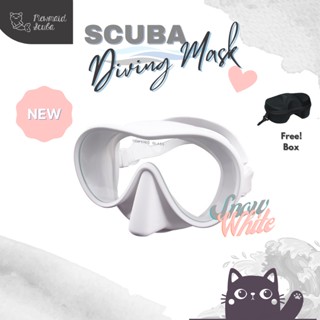 อุปกรณ์ดำน้ำ หน้ากากดำน้ำลึก รุ่น M300 สำหรับผู้หญิง Scuba Mask Tempered Glass แว่นตาดำน้ำ