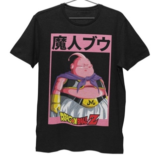 เสื้อยืดแขนสั้นเสื้อยืด Unisex รุ่น จอมมารบู Majin Buu T-Shirt ดราก้อนบอลแซด Dragon Ball Z สวยใส่สบายแบรนด์ Khepri 100%c