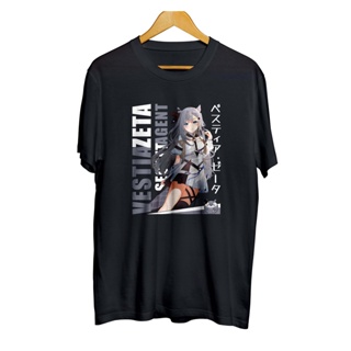 เสื้อยืด ลายอนิเมะ distro infinite vtuber VESTIA ZETA SECRET Agent - HOLOLIVE IND ของแท้ 100% combed 30s