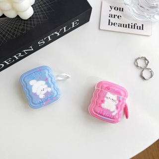 เคสหูฟังบลูทูธไร้สาย TPU นิ่ม แบบใส ลายการ์ตูนน่ารัก สําหรับ AirPods 1 2 3 Pro 2 2022