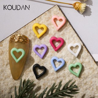 Koudan สติกเกอร์ตกแต่งเล็บ ลายหัวใจน่ารัก ฉลุลาย 50 ชิ้น