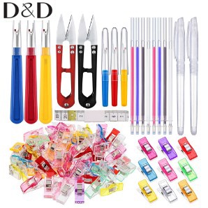 ชุดอุปกรณ์เย็บปักถักร้อย และเครื่องหมายเย็บผ้า DIY 30 ชิ้น
