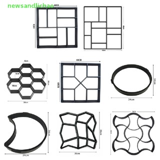 Newsandlichao แม่พิมพ์หินปูนซีเมนต์ คอนกรีต ใช้ซ้ําได้ สําหรับตกแต่งสวน ทางเท้า DIY