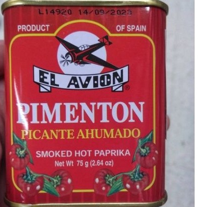 🔥 El Avion Smoked Hot Paprika ปาปริก้า ป่น รมควัน ชนิด เผ็ดมาก เอล เอวิออน 75 g.  🔥