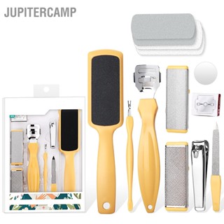 JUPITERCAMP 10PCS Professional Pedicure เครื่องมือ Set ชุดดูแลเท้า Foot Rasp Dead Skin Remover Kit