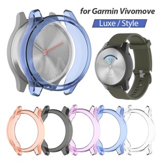 เคสป้องกัน สําหรับ Garmin Vivomove Trend Style Luxe TPU ฝาครอบสมาร์ทวอทช์ แบบบาง สําหรับ Garmin Vivomove 3 S / Vivoactive 4 / 3Music