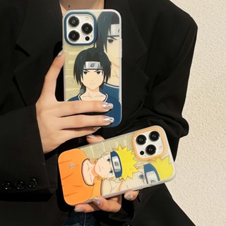 เคสโทรศัพท์มือถือ ลายการ์ตูนนารูโตะ Uzumaki Boyhood Sasuke คุณภาพสูง สําหรับ iPhone 11 12 13 14 Pro Max