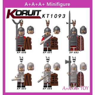 ฟิกเกอร์ KT1093 Ancient Chu-Han Emperor Soldier Building Blocks ของเล่นสําหรับเด็ก