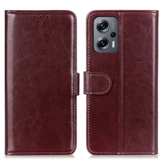 เคสโทรศัพท์หนัง PU เทอร์โบ แบบนิ่ม กันกระแทก พร้อมช่องใส่บัตร สําหรับ Redmi Note 12 Turbo Note12Turbo cover