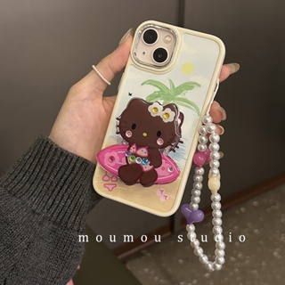 เคสโทรศัพท์มือถือหนัง กันกระแทก ลายแมว สีดํา สไตล์เกาหลี ญี่ปุ่น สําหรับ Apple Iphone 14promax 13 12 11 14pro 13pro 14