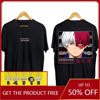 My Hero Academia Cosplay T shirt Todoroki Shoto Costume Tops Short Sleeve Anime Tee Shirt Graphic Ca_02