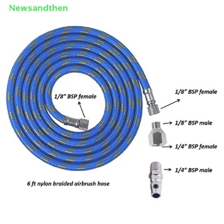 Newsandthen 180 ซม. แอร์บรัช ท่อปากกาทอ 1/8 นิ้ว BSP อะแดปเตอร์ Fitg Airbrush Nice