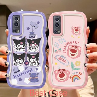 เคส Vivo Y72 5G Case Y52 5G เคสโทรศัพท์มือถือแบบนิ่ม ใส ลายการ์ตูนคลื่นน่ารัก สําหรับ Vivo Y72 5G Case Y52 5G