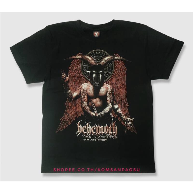 BEST QCเสื้อวง behemoth เสื้อวงร็อค behemoth 📌ป้าย rock yeah 📌