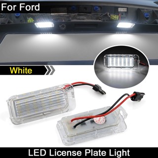 ไฟติดป้ายทะเบียนรถยนต์ LED สําหรับ Ford C-Max Transit Connect Edge Ecosport Ranger Transit-150 250 350 Jaguar XJ XF 2 ชิ้น