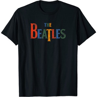 UIGเสื้อยืดผ้าฝ้ายพิมพ์ลายแฟชั่น เสื้อยืดแขนสั้น พิมพ์ลายโลโก้ The Beatles พรีเมี่ยม แฟชั่นสําหรับผู้ชาย และผู้หญิง