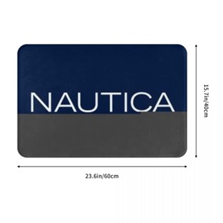 ใหม่ Nautica (2) พรมเช็ดเท้า ผ้าสักหลาด กันลื่น ดูดซับน้ําได้ดี แห้งเร็ว 16x24 นิ้ว สําหรับห้องน้ํา ห้องนั่งเล่น โซฟา ห้องนอน พร้อมส่ง