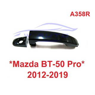 2 ชิ้น สีดำเงา มีรูกุญแจ มือดึงประตู Mazda BT50 BT 50 2012-2020 มือเปิดนอก ที่ดึงประตู มาสด้า บีที ฟอร์ด มือจับประตู BTS