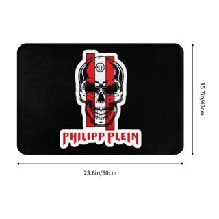 ใหม่ พร้อมส่ง พรมเช็ดเท้า ผ้าสักหลาด กันลื่น ดูดซับน้ําได้ดี ลาย Philipp Plein (5) 16x24 นิ้ว สําหรับห้องน้ํา ห้องนั่งเล่น โซฟา ห้องนอน