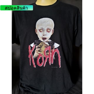 TOP CTเสื้อวงนำเข้า Korn See You on the Other Side Nu Metal Limp Bizkit Papa Roach P.O.D. Linkin Park Style Vintage T-Sh