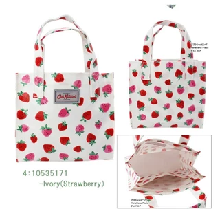 พร้อมส่งจากไทย 🇬🇧 S Bookbag Oilcloth Mini Open Top Handle Bag