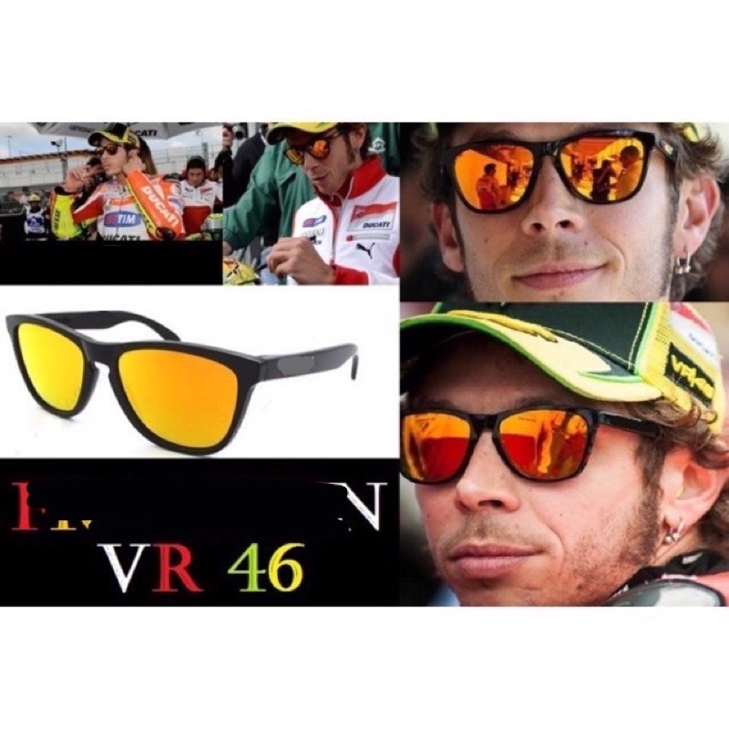 Polarised UKLI FRGSKN VR46 COLLECTIONS พรีเมี่ยมคุณภาพสูงแว่นตากันแดดผู้ชายผู้หญิง UNISEX CERMIN MATA HITAM LELAKI