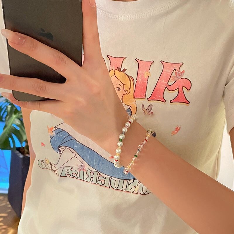 สร้อยข้อมือ ประดับลูกปัดอะคริลิค ลายดอกไม้ สีสันสดใส เหมาะกับของขวัญวันเกิด แฟชั่นฤดูร้อน สําหรับผู้หญิง และนักเรียน